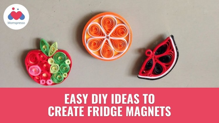 Creative DIY Ideas To Make Fridge Magnets | Summer Craft | DIY | Momspresso