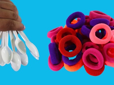 Diy Arts and Crafts With Plastic Spoons ! Rubber Bands craft Ideas ! Diy Ideas at Home !