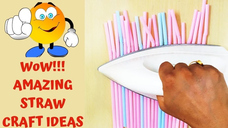 DIY Drinking Straw Craft Ideas|Amazing Straw Hacks And Craft|Beautiful Wall Hanging from Straw