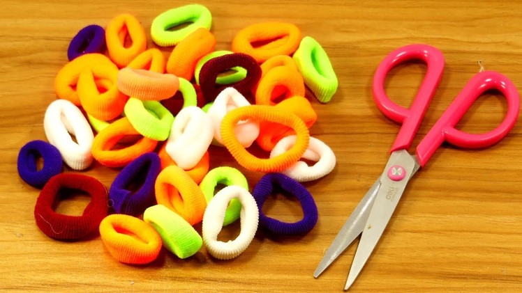 DIY Hair rubber bands craft idea | DIY art and craft | DIY HOME DECO