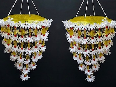 DIY Jhumar.Chandelier.Door hanging craft idea|DIY Wind Chime|room decoration idea