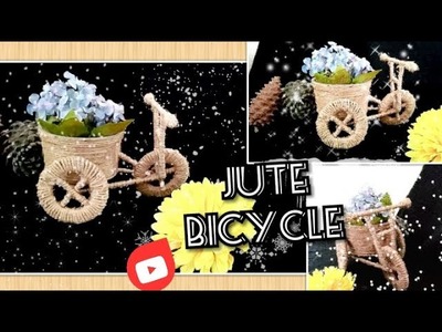 DIY JUTE BICYCLE | Best out of waste material | Craft with Jute | decorative cycle