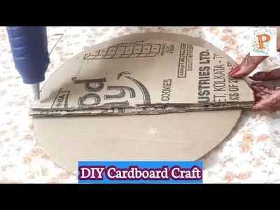 Diy key holder using waste cardboard | Best out of waste paper craft | Easy wall mount home decor