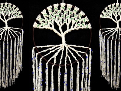 DIY Life Tree Dream Catcher | Room Decoration Ideas | Yarn Craft | Easy craft