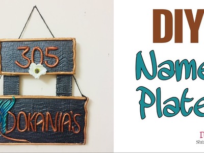 Diy Name Plate. art and craft.Door Name Plate