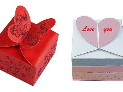 DIY Paper Craft - How To Make Heart Boxes Origami