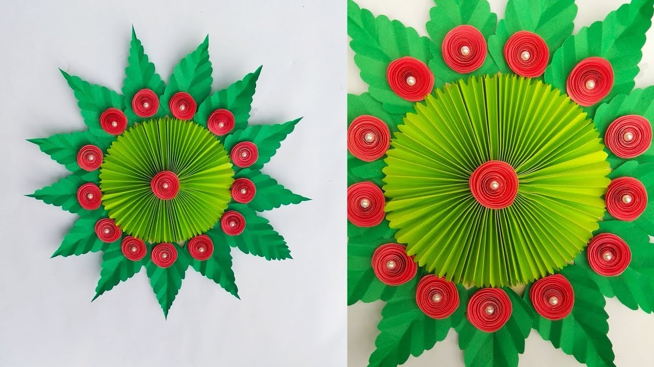 Diy Paper Flower Wall Hanging Handmade Craft Wallmate Making At Home Wall Decoration Door