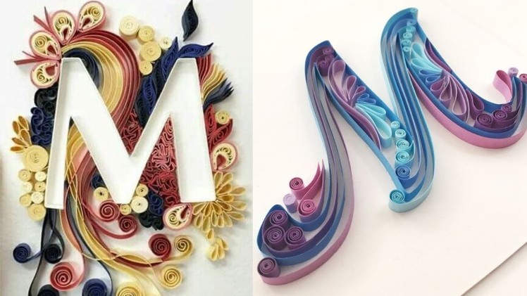 DIY Paper Quilling Letter Art | Letter M | Part 13 | Craft Ideas