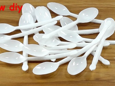 DIY Plastic spoon craft idea | best out of waste | DIY arts and crafts reuse idea