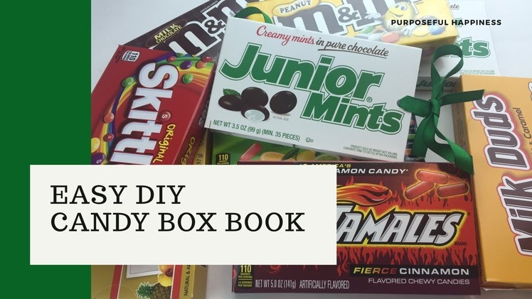 DIY Recycled Candy Box Book - A Perfect Summer Project.Craft for Children