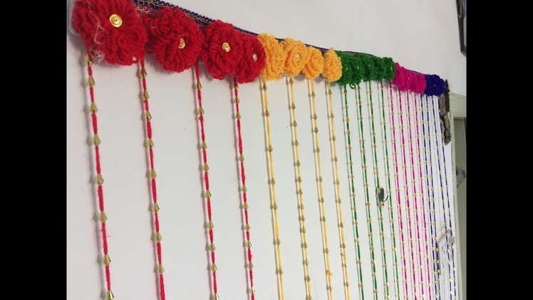 DIY | Woolen Craft Idea | Colourful Door.Wall Hanging Decoration Out Of Wool | *EASY & SIMPLE*