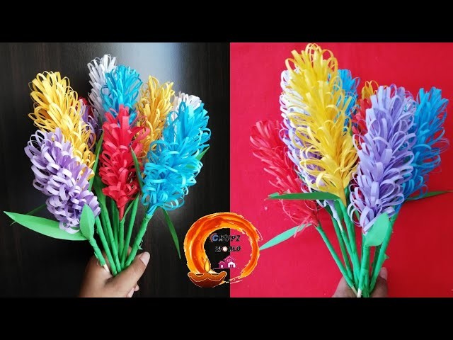 Easy Craft || How to make Lavender paper flower????