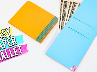 Easy DIY Paper Wallet (Money Bag) - Easy paper Craft Ideas.