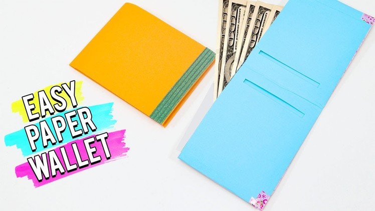Easy DIY Paper Wallet (Money Bag) - Easy paper Craft Ideas.