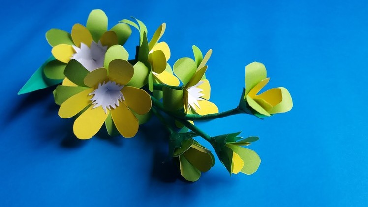Easy paper flower branch | Beautifull paper flower craft| DIY