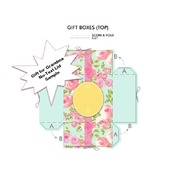 Gift for Grandma Gift Box Template Pattern PDF Instant Download