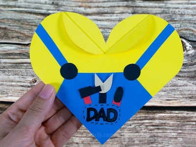 Handy Dad Heart Card | DIY Father's Day Card | Craft for Kids