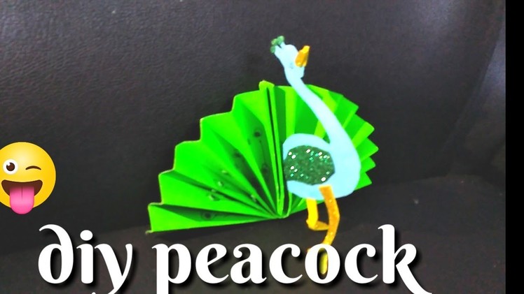 How to make a paper 3D peacock in Tamil |poornitha craft for kids #26