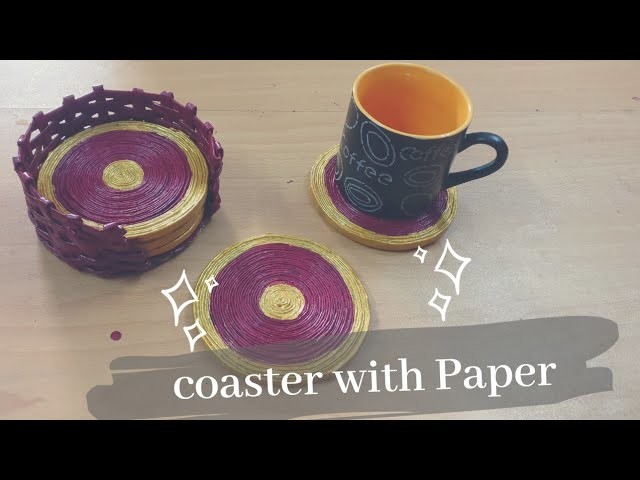 How To Make Coaster With Newspaper | DIY | Paper Craft | Best Out Of Waste