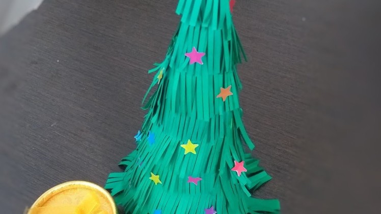 How to make paper Christmas tree|paper craft| DIY