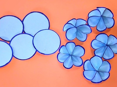 How to make paper flowers | Paper Flowers Easy Craft | Unskill Talent