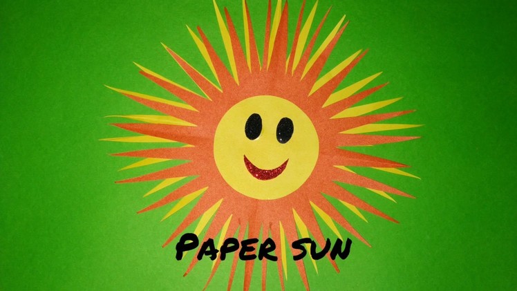 How to make paper sun | Kids summer camp activity | Paper craft