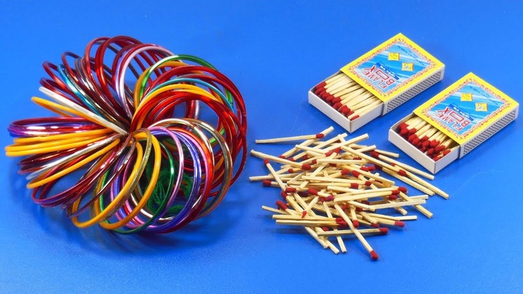 Matchstick and old bangles reuse idea | DIY arts and crafts | Amazing craft idea | DIY HOME DECO