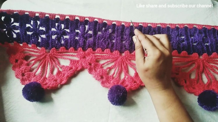 My first video making of door toran || crochet pattern craft