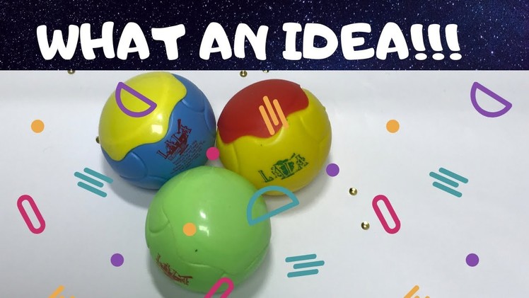 New craft idea with ice cream ball !!!