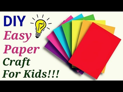 Paper craft - Easy and creative summer Camp Activities for kids|paper art| Art Craft ideas for kids.