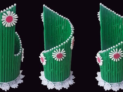 Paper flower vase||Diy easy paper craft||Wondrful paper flower vase||dustu pakhe