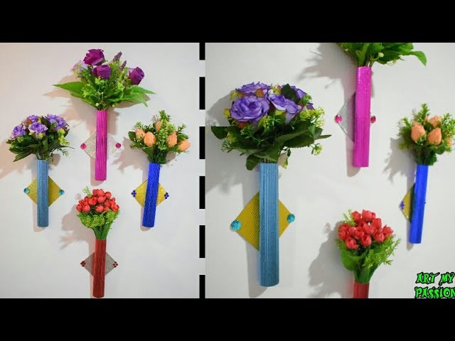 Paper Flower Wall Hanging | Paper Wall Craft | Wall Hanging Ideas | DIY Room Decor | Art My Passion
