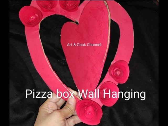 Pizza Box Crafts | #PaperWallHanging -Easy Wall Decoration Ideas -Paper craft - #DIY Wall Decor