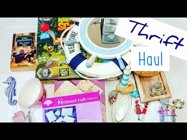 Thrift Store Haul. Charity Shop Haul | Summer Craft Supplies Haul