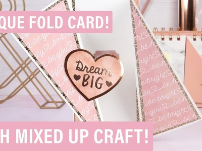 Twisted Gate Fold Card With Mixed Up Craft! | *NEW* Dovecraft Premium Collection