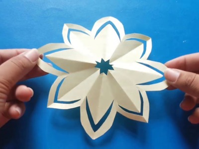 White Paper flower | Beautiful Paper Craft Ideas | Easy DIY Arts and Paper Craft for Kids