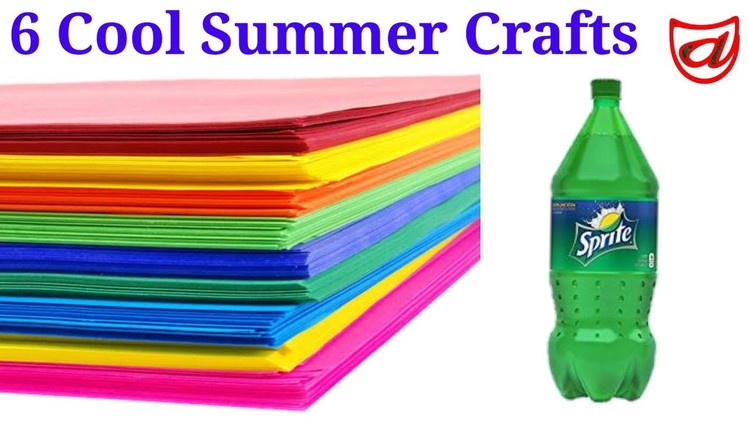 Wow, 6 Cool Summer Craft Ideas for Kids | Pen Stand, Paper Flowers, Wall Hanging, Flower Vase