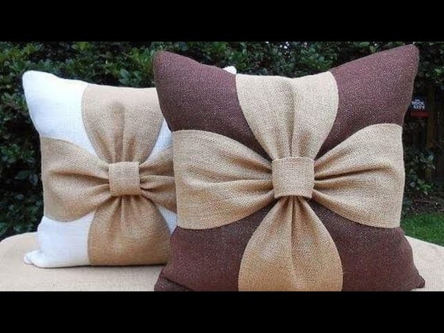 Beautiful flower cushion cover tutorial. DIY room decor