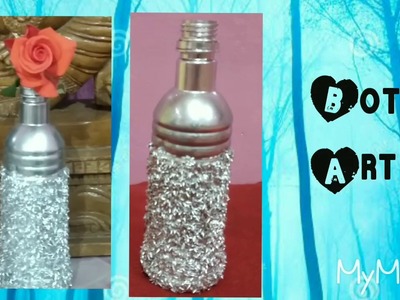 Best of waste,Bottle Art,Art and craft,Best of waste,Best of rice art,easy bottle decoration