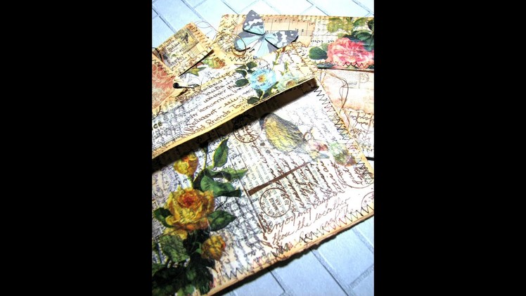 Craft With Me Let’s Create Decoupage Envelopes