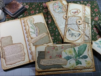 Craft with Me: Making Edith Holden Journal Inserts Envelopes Booklets