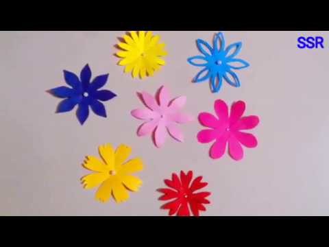 DIY Crafts | Paper Flowers craft | How to make different types of flower Crafts