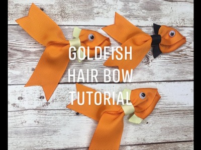 DiY Make your own Ribbon Gold Fish Hair Bow - Quick Easy Tutorial