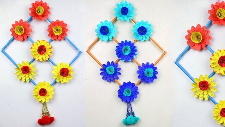 DIY : Paper Craft Ideas - Simple Home Decor at Home - Hanging Paper Flowers