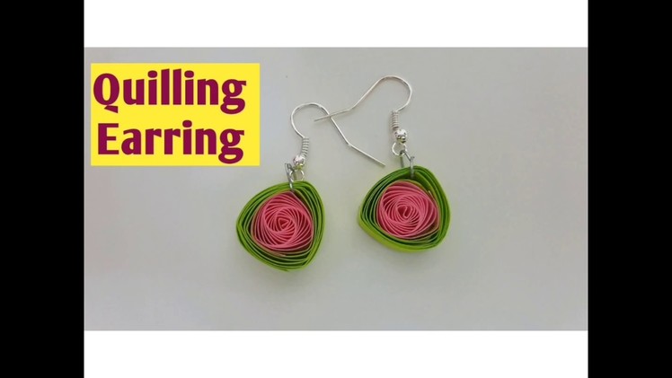 DIY #QUILLINGEARRING Easy And Very Simple Homemade Earring