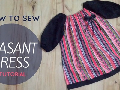 DIY Raglan Baby Top Cutting And Stitching Full Tutorial | Simple Peasant Dress Making