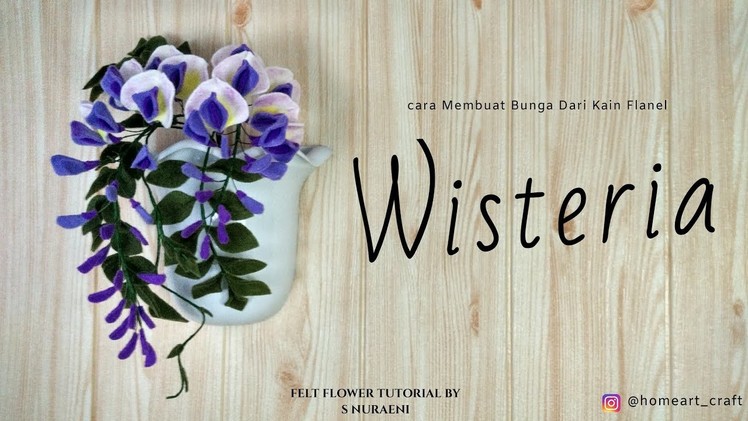 DIY Wisteria Felt Flower Tutorial - How To Make Wisteria Felt Flowers