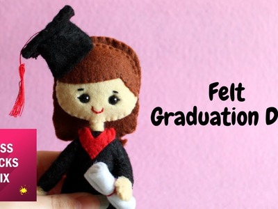 Felt Graduation Doll DIY Tutorial.