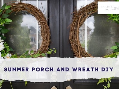 Front Porch Decor and Summer Wreath DIY