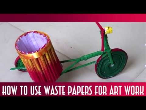 How to make Craft and Art work with Waste Material!!Creat-ors A-R-T